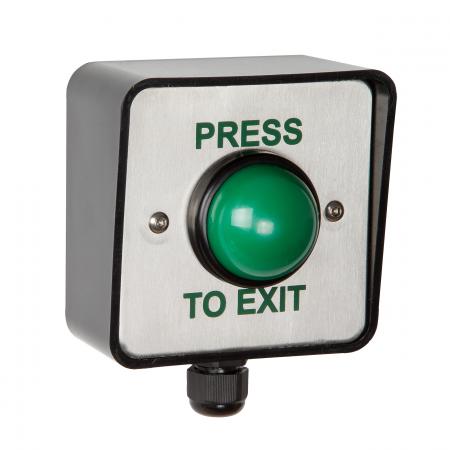 Request to Exit Button with Green Cap for Access Control